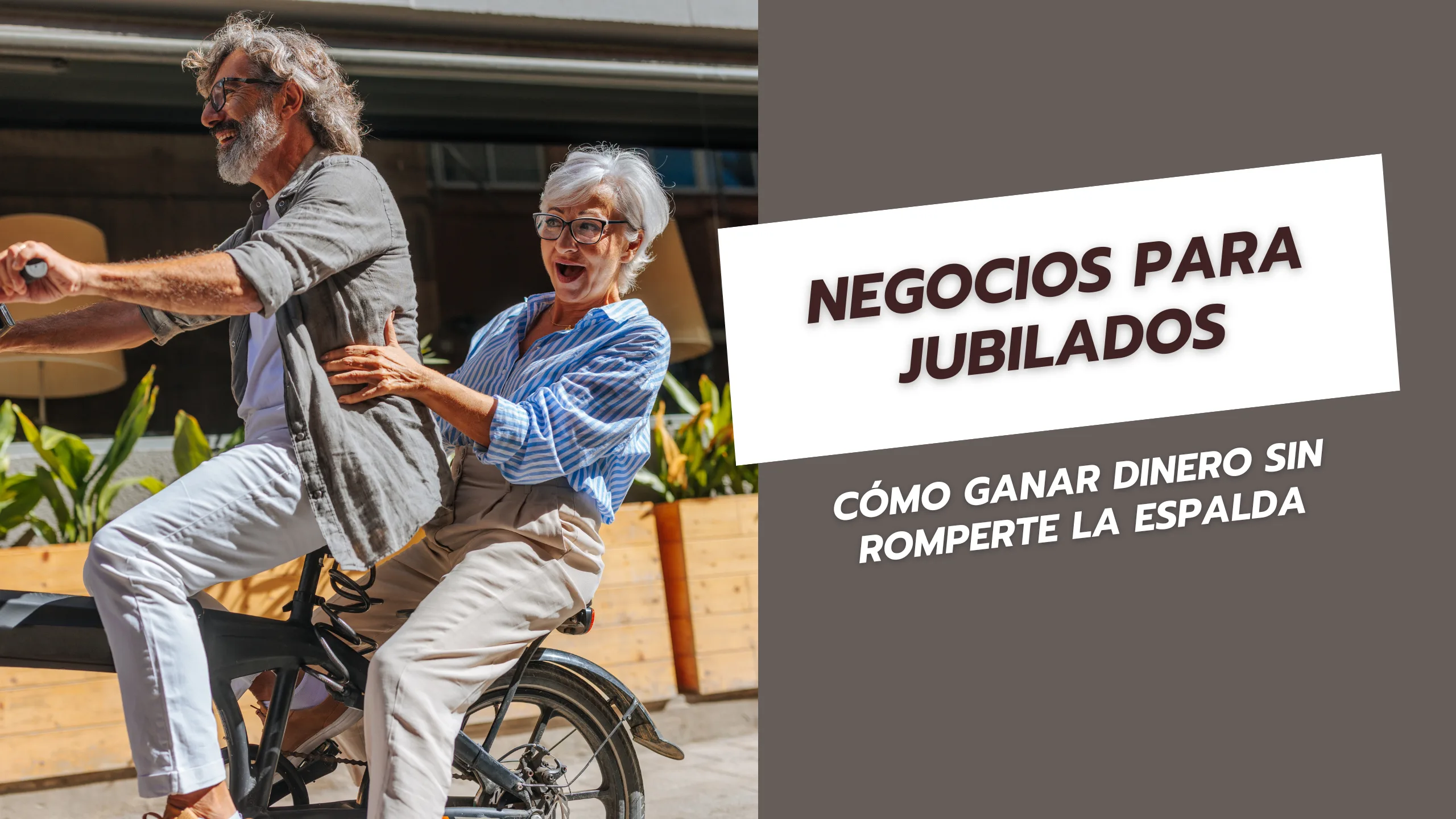 Negocios para Jubilados Cómo ganar dinero sin romperte la espalda