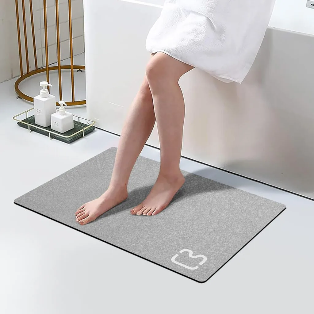 Alfombrillas de baño quick dry estilo piedra